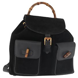 Gucci Vintage Bamboo Suede Medium