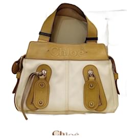 Borsa Chloé in pelle e tela beige