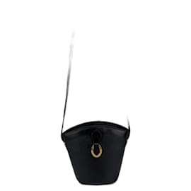 Borsa a spalla a secchiello con motivo logo Christian Dior Nera