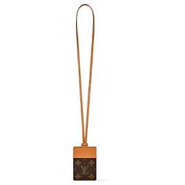 Louis Vuitton Porta badge Monogram Marrone
