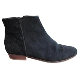 Autre Marque Botines Bobbies de ante negro