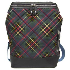 Zaino in nylon e pelle a quadri Vivienne Westwood