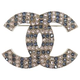 Broche de strass Chanel Coco Mark