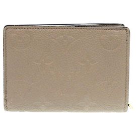 Billetera bifold Louis Vuitton Monogram Empreinte marrón