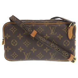 Braune Schultertasche Marly Bandouliere von Louis Vuitton