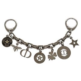 Charm per borsa in metallo gunmetal 30 Montaigne di Christian Dior