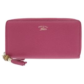 Gucci Bamboo Rund-Zip Langbörse