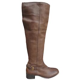 Botas Prada de cuero marrón