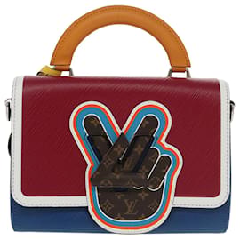 Borsa a Mano Twist Louis Vuitton Edizione Limitata Peace Love in Tela Epi e Monogram MM
