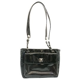 Borsa Chanel French Riviera in pelle verniciata