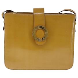 Borsa a tracolla Celine logo circolare pelle lucida medium - Céline