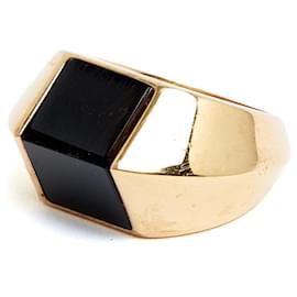 Saint Laurent TDD54 Onyx Opyum Siegelring US7 YSL