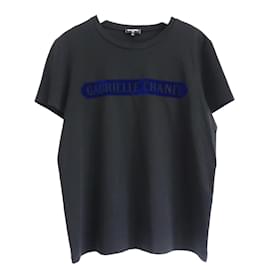 T-shirt con logo in velluto Chanel Gabrielle