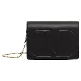 Pochette in pelle VLogo Signature di Valentino Garavani