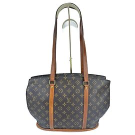 Authentische Louis Vuitton Babylone Schulter- und Tote-Tasche aus Monogramm in Braun 276