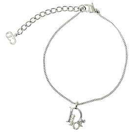Bracciale in argento con logo Christian Dior