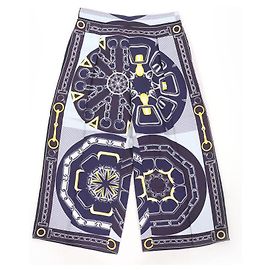 Pantaloni in seta effetto caleidoscopio Hermès