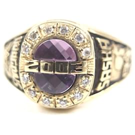 Autre Marque JOSTENS Au750 Diamant Farbsteinring