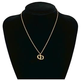 Collana Choker Pendente Logo CD Vintage Christian Dior