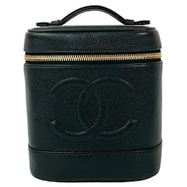 Borsa a mano Vanity in pelle caviar Chanel Coco Mark