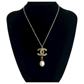 Collana Chanel Coco Mark con strass e perle finte