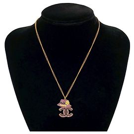 Collana con motivo di cappello Coco di CHANEL con strass