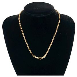 Collier Vintage CD Logo en Strass Christian Dior