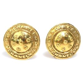 Chanel Gold Clip Ohrringe für Frauen