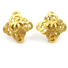Orecchini a clip in oro Chanel Coco Mark