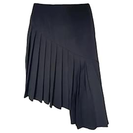 Falda mini plisada Thierry Mugler negra