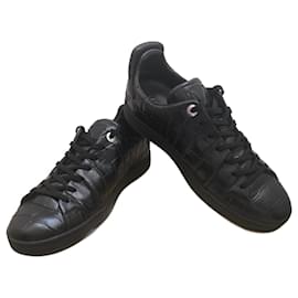 Sneaker Louis Vuitton Frontrow Pelle Coccodrillo Nera