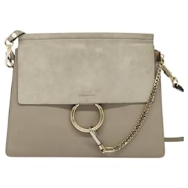 Chloé Borsa a Spalla Faye in Pelle e Camoscio Media di Chloe