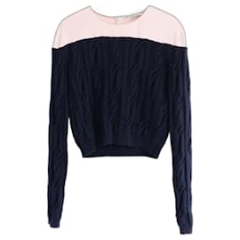 Dior x Raf Simons Pre-Fall 2015 Kabelstrick-Seidenpullover