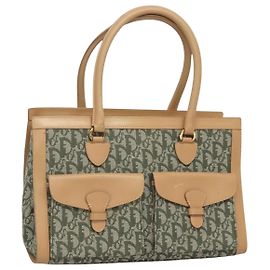 Borsa tote Diorissimo in tela con doppia tasca Trotter vintage Christian Dior grande