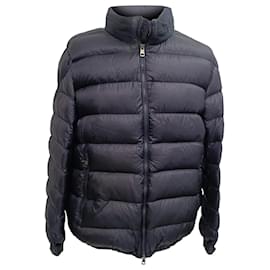 Moncler Rodez gesteppte Daunenjacke aus marineblauem Polyamid
