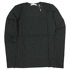 Autre Marque Camiseta de manga larga de algodón con cuello U sólido de White Label por Noblesse Oblige