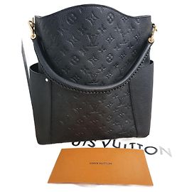 Louis Vuitton Borsa a Spalla in Pelle Nera Bagatelle Empreinte
