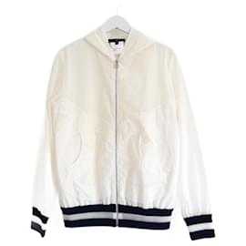 Chanel Frühling 2018 CC Applizierte Windbreaker-Jacke