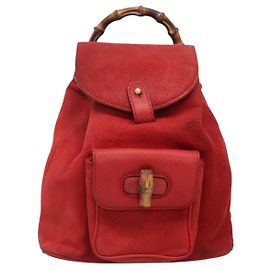 Gucci Vintage Bamboo Suede Mini