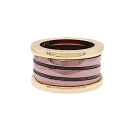 Bulgari Ring, "B.Zero1", Roségold, Cermet.