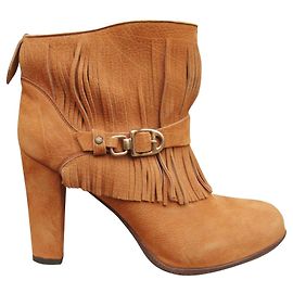 Botines Sartore de Ante Camel con Flecos