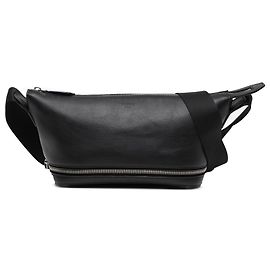 Bolsa de Cintura Fendi Sarah Coleman em Couro Preto Fisheye