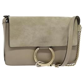 Borsa a Spalla Faye in Pelle e Suede - Piccola - Chloé