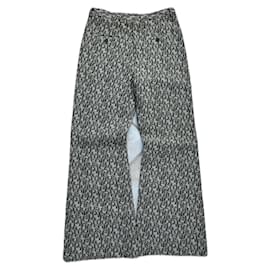 Sublime pantaloni jeans a gamba larga di Acne Studios con monogramma, taglio svasato, nuovi con etichette, taglia M