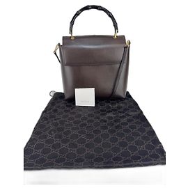 Borsa a spalla/a mano Gucci in pelle marrone 282