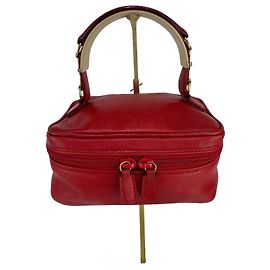 Pochette per cosmetici in pelle Gucci bordeaux