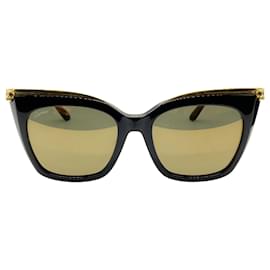 Runde Sonnenbrille Panthère Light 55MM Schwarz / Gold von Cartier
