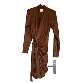 Vestido envelope Aleora Isabel Marant cognac