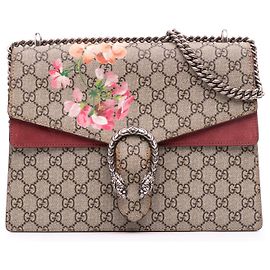 Bolso de Hombro Gucci Dionysus Mediano GG Supreme Blooms Marrón
