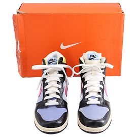 Autre Marque Nike Dunk High Premium Sneakers aus rosa lila Frostleder